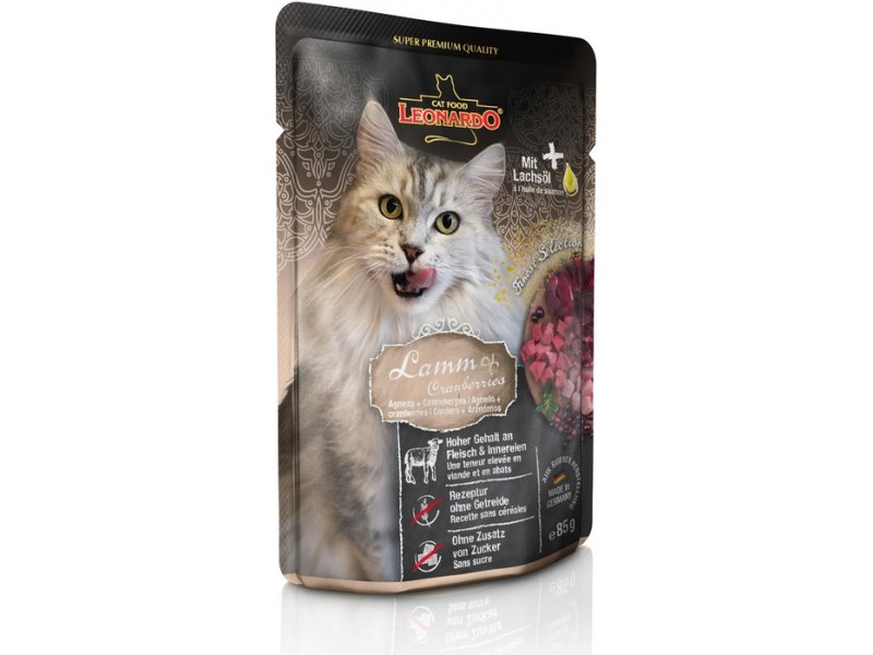 LEONARDO soft packs Lamb & Cranberries 85g