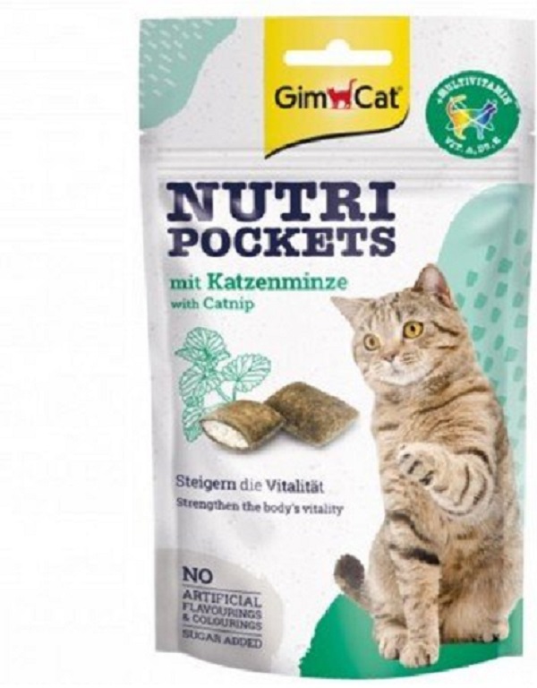 Gimborn Nutri Pockets with Catnip and Multi-Vitamin 60g