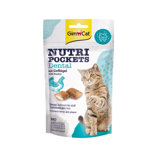 GimCat Nutri Pockets Dental 60g (linnulihaga)