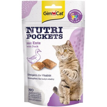 GimCat Nutri Pockets Duck & Multivitamin 60g