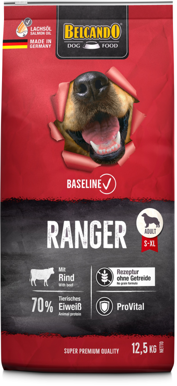 Belcando Baseline Ranger Grain Free 12,5 kg (linnu ja loomalihaga)