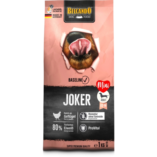 Belcando Baseline Joker Grain Free 1 kg (mini dog,kana)