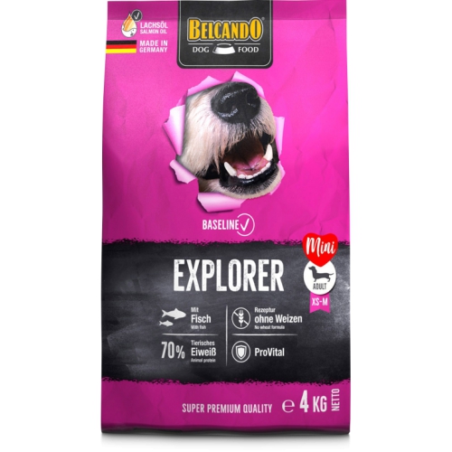 Belcando Baseline Explorer 4kg (mini dog,linnuliha)