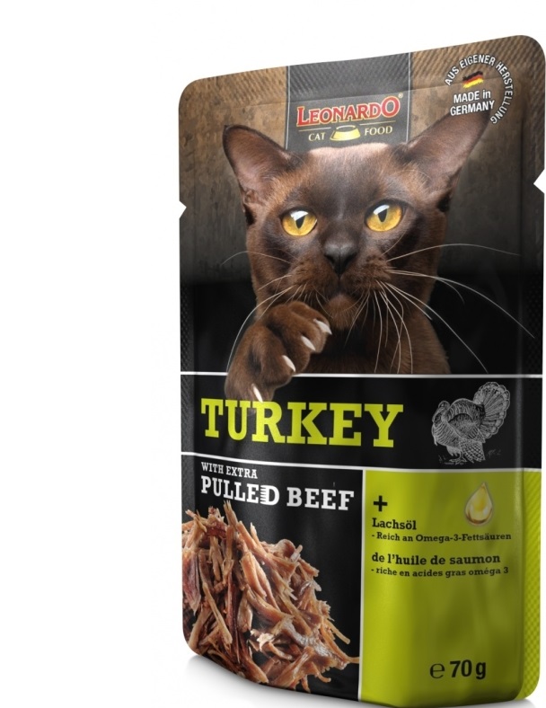 Leonardo Turkey with  pulled beef  70g (kalkun veiselihaga)