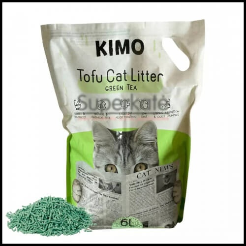 KIMO  Green Tea tofu cat litter (soy) 6l