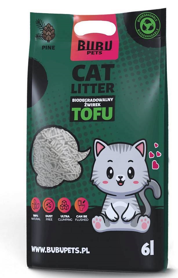Bubu Pets männi lõhnaga tofu kassiliiv 2,5 kg / 6L