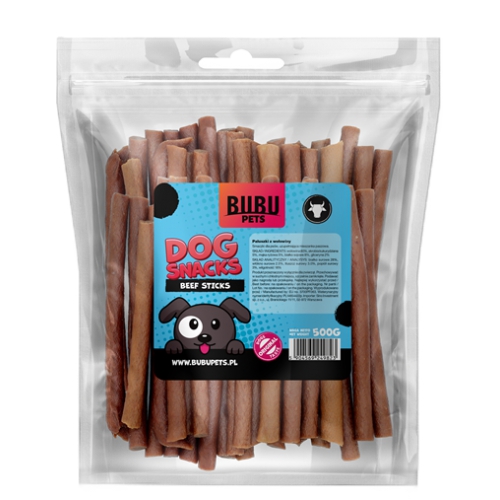 BUBU PETS dog snacks 500g sticks with beef soft 20 unit/case (loomaliha)