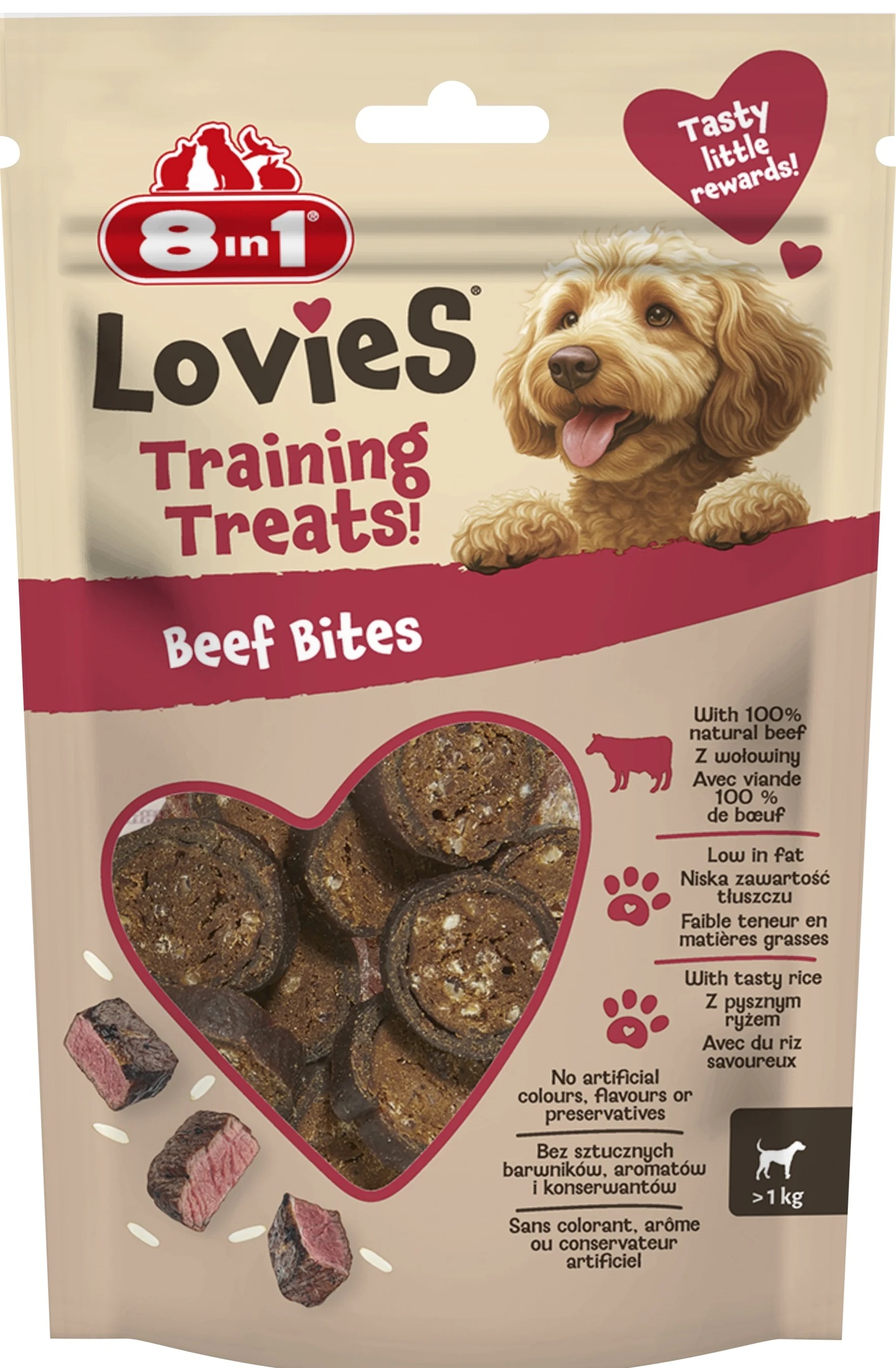 Lovies training  treats  Beef Bites 90g