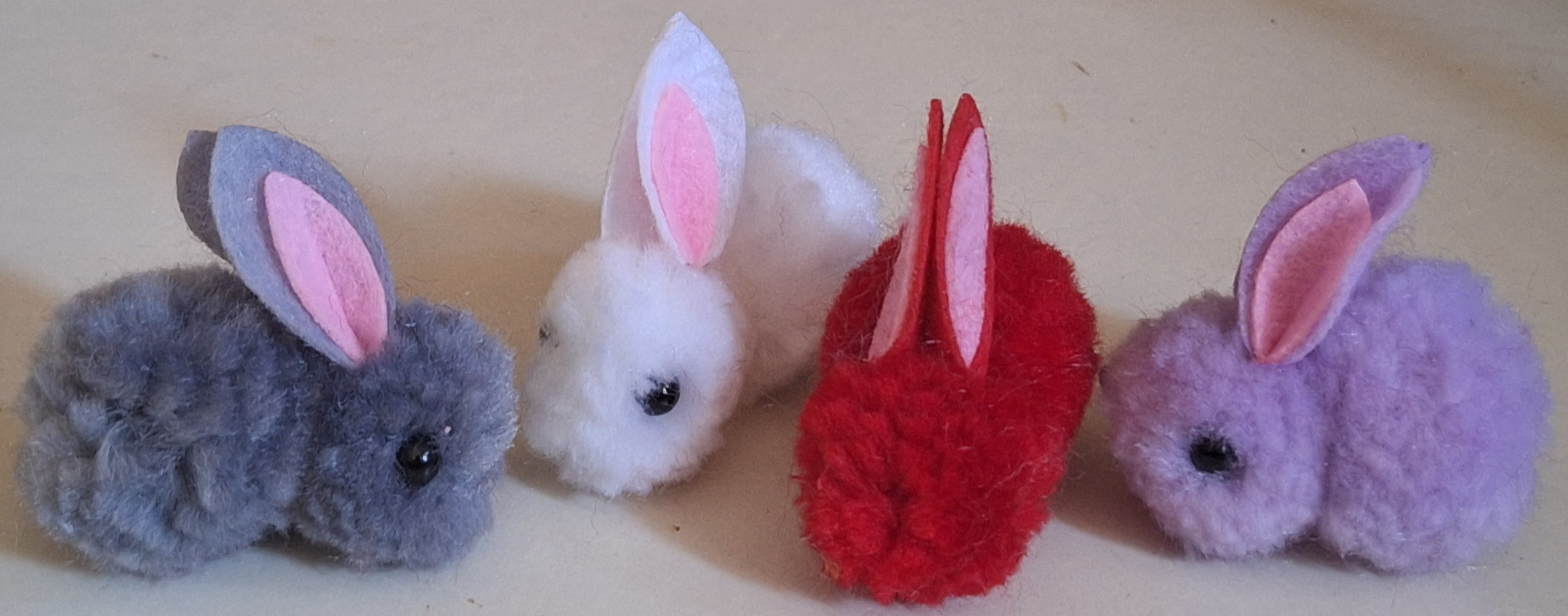 pehme jänes 1tk 2,5cm (random colours)