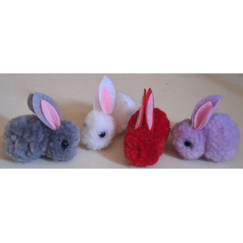 pehme jänes 1tk 2,5cm (random colours)