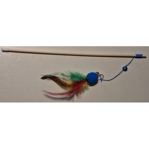Pehme pall suledega ja kellukesega  pulgas 40cm (000026)