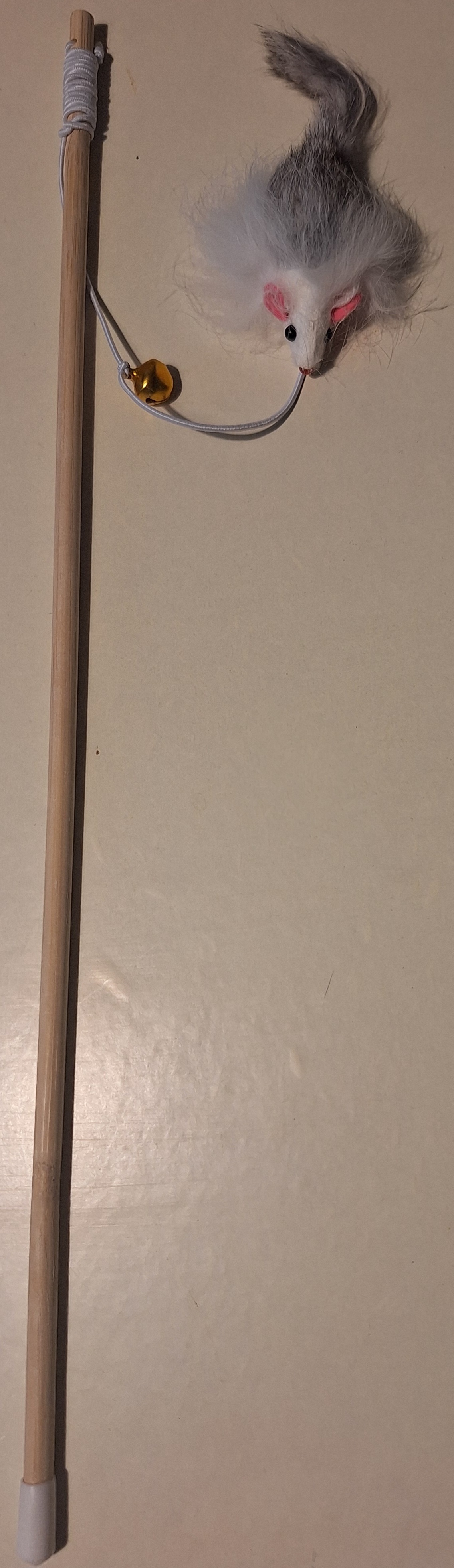 Karvane hiir pulgas kellukesega 40cm (000022)