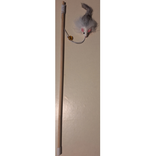Karvane hiir pulgas kellukesega 40cm (000022)