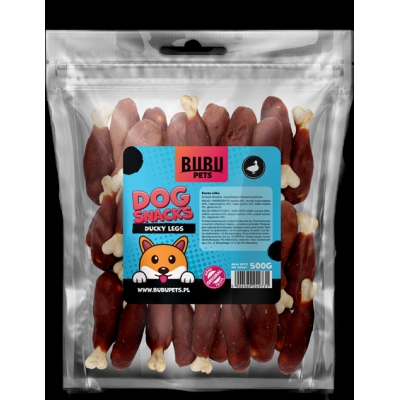 BUBU PETS dog snacks 500g calcium bones mini legs with duck  (pardiliha)