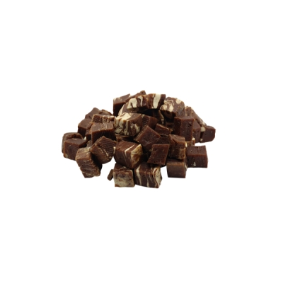BUBU PETS dog snacks 500g cubes with beef and cod 2cm (veiseliha ja tursk)