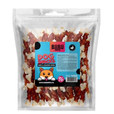 BUBU PETS dog snacks 500g calcium bones mini wrapped in duck (pardiliha)