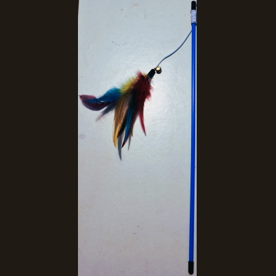 Bluestick feather and bell 50cm (005919)