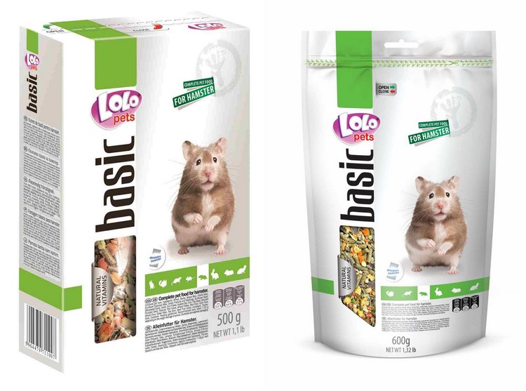 Корм для хомяков lolopets 500g