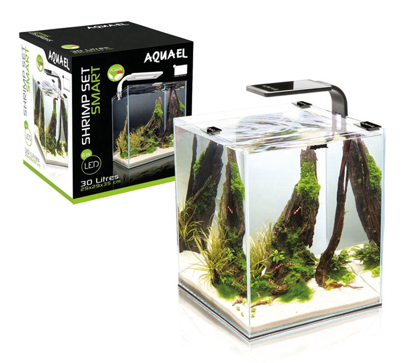 Aquael Shrimp Set 30l Black (day and night LED)