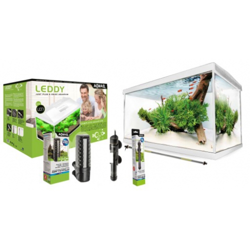 Aquael aquarium set Day and Night LED 25l White (41x25x25)