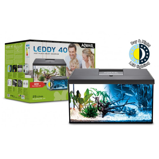Aquael aquarium set Day and Night LED 25l Black (41x25x25)