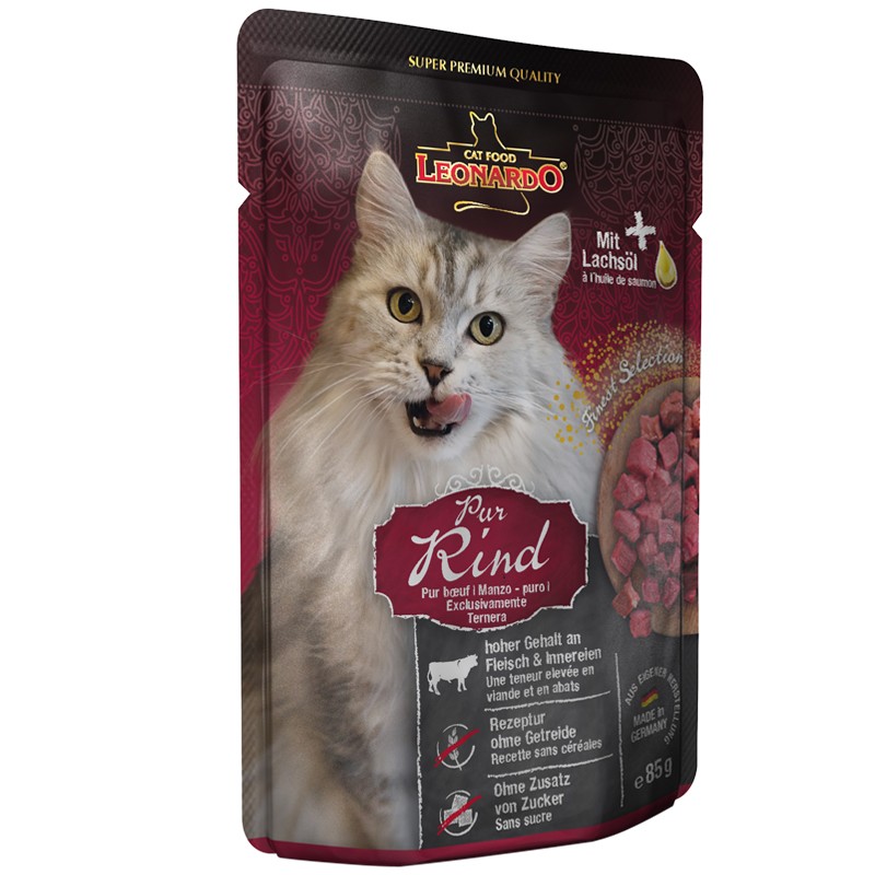 LEONARDO soft packs Pure Beef 85g